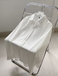 Áo Sơ Mi Công Sở Nam Tay Dài Màu Đen Và Trắng Form Rộng Chất Vải Lụa - MAYLANSTORE