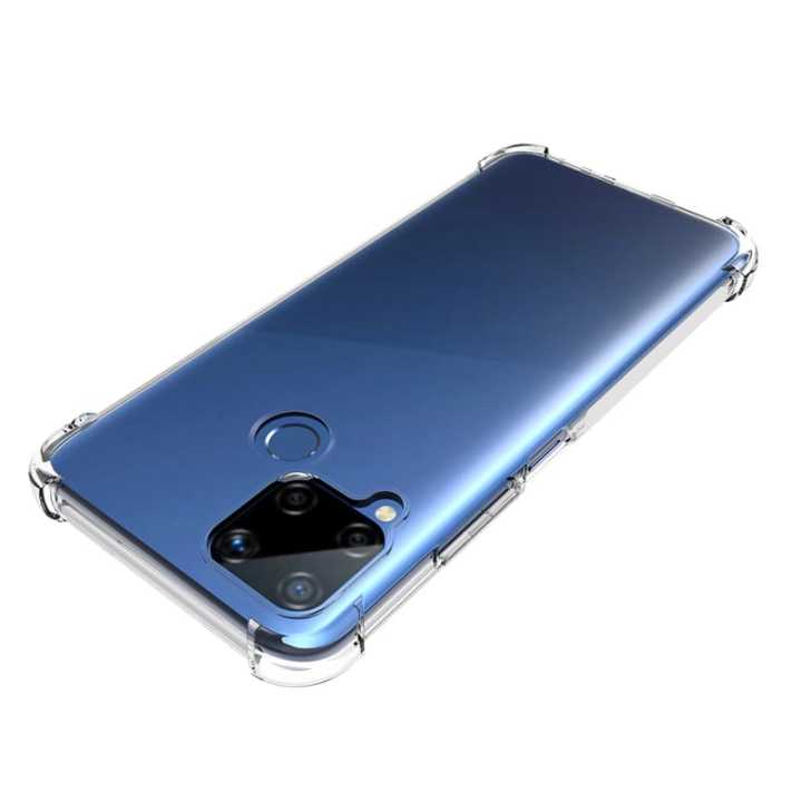 Anticrack Case Realme C15 dan Realme C12 Softcase Bening