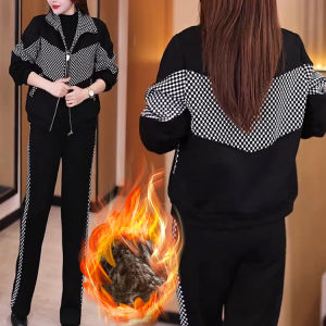 Womens widelegged padded winter pants suit