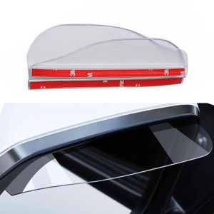 2pcs Car Logo Rear View Mirror Rain Eyebrow Rainproof Protector Rain Cover