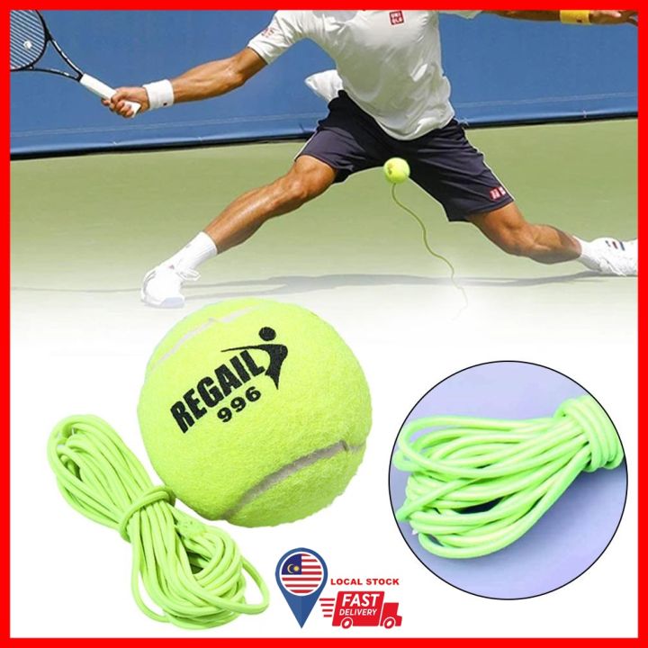 Tennis ball with string 