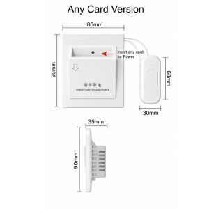 Wireless Hotel Key Card Power Switch No-Wiring Energy Airbnb power saving switch
