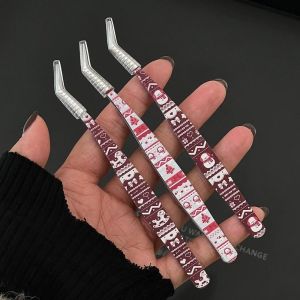 CANICECA Metal Curved Stickers Tweezers High Precision Anti-static Lashes Extension Tweezer Multifunctional Cartoon Bean Tweezers Miniature Scene Stickers