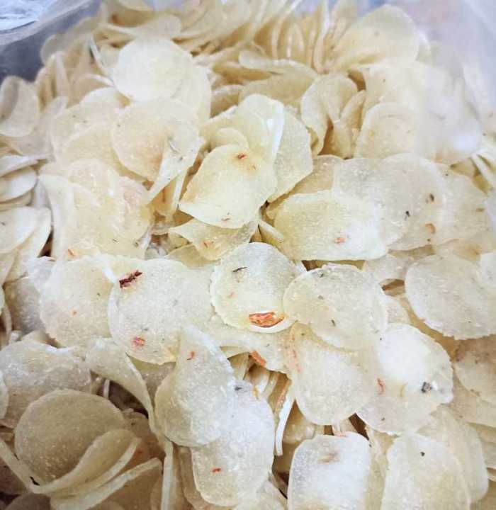 KERUPUK SINGKONG MENTAH 500GR/CERIPING SINGKONG PEDAS/KERIPIK SINGKONG MURAH