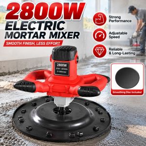 DEKES High-Quality Wall Electric PolishingMachine Putty Cement Mortar Electric Strength Leveling Machine 2800W Working Diameter Up To 380cm Electric Cement Sand Leveling Machine