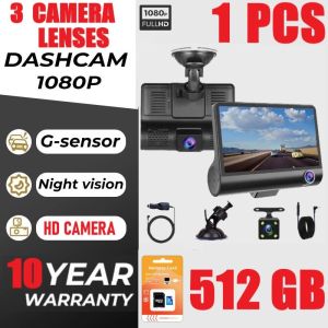 Xiaomi Original Car Dashcam For Car Front And Back Wiht Night Vision 3 Camera 1080p Rearview Mirror 4.0 Inch