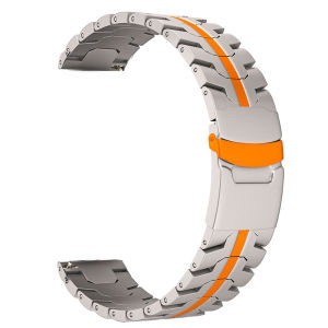 Dây đeo titan màu cam sang trọng cho Huawei Watch 5 46mm Vòng đeo tay kim loại thép không gỉ cho đồng hồ thông minh Huawei Watch 5