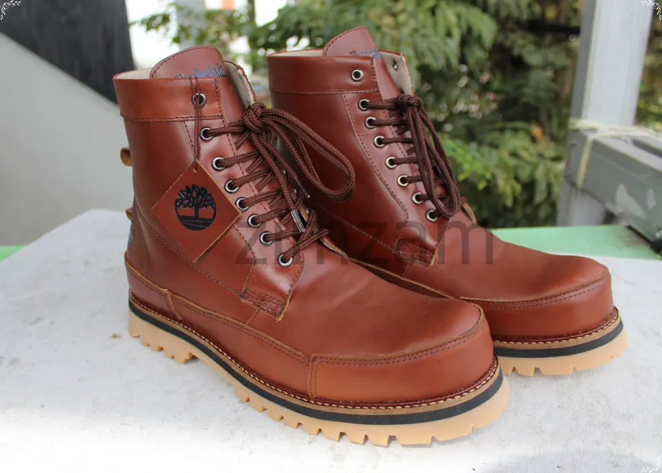 SEPATU TIMBERLAND PRO TAN/CAMEL CASUAL BOOTS SAFETY RINGAN MURAH
