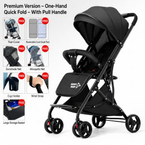SG ️Ready stock️Foldable baby stroller can sit or lie down two-way lightweight foldable high-view baby stroller
