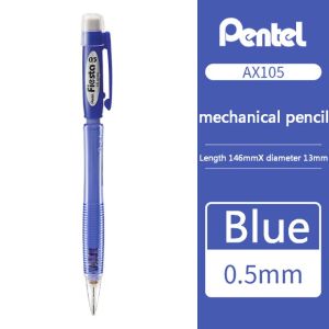 Bút chì kim Pentel Fiesta AX105 ngòi 0.5mm trang bị đầu tẩy 4 màu lựa chọn