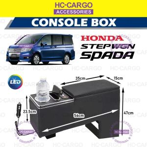 HONDA STEPWGN SPADA Console Box Armrest Intelligent Console + Type-C USB LED Interior Accessories Storage Fashion