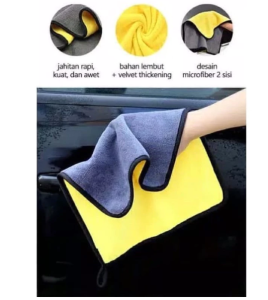 mr Kain Lap Microfiber Mobil Motor Lap Kaca Meja Lembut Serap Air 2 Sisi Multifungsi