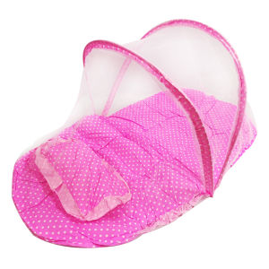 JVL baby mosquito net baby Folding Soft Cushion Bed  babies with Pillow soft baby infant cushion