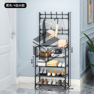 LODER 4 Tiers Hat Clothes bags Hanger Shoes Rack/Rak Pakaian/Besi Rak Baju/Rak Handbag/Bag Rack/Rak Kasut Besi