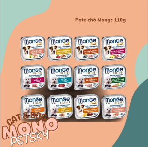 Pate thức ăn ướt Monge cho chó hộp 100gram