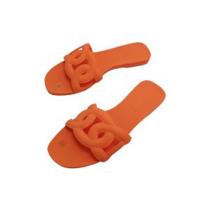 [Free Shipping] New Style Pig Nose Slippers PVC Jelly Shoes Non-Slip Beach Flat Slippers Large Size H-Shaped Slippers