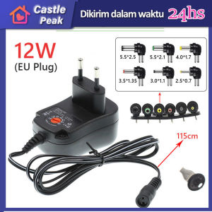 Universal Adapter Charger Adjustable Power Supply Adapter Laptop 12W AC 100V-240V Adjustable 1000mA