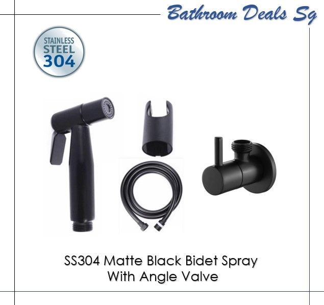 Matte Black Bidet Sprayer With Stainless Steel Hose - Handheld Toilet Shower Head For Personal - View #5