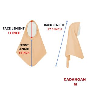 🔸TUDUNG SEKOLAH PENGAWAS PEACH (2LAPIS) - TS009