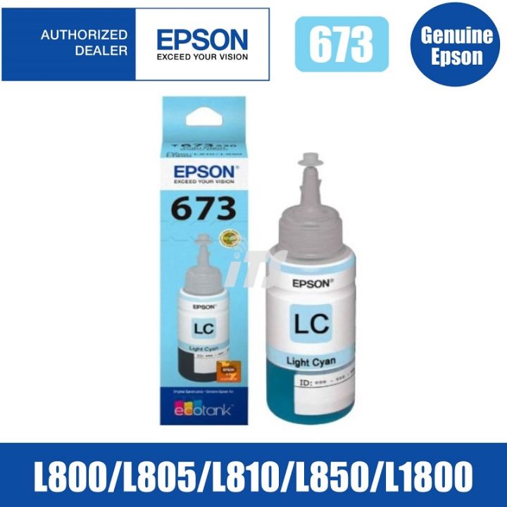 G673 Ink original ink 6color 673 (set)70m ink L800, L805,L810,L850,L1800 | Lazada PH