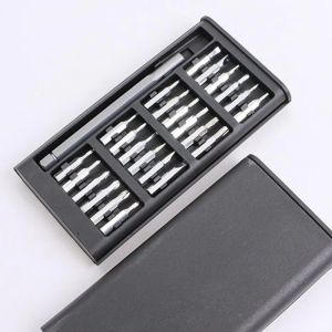 ANANAA Aluminum Alloy Handle Precision Screwdriver Set Storage Case 25 in 1 Electronics Screwdriver Set ic Bits Repair Screwdriver Kit Portable Storage