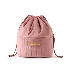 LUXURYLYN Multicolor Makeup Bag Multi-functional Large Capacity Cosmetics Bag Convenient Flannel Toiletry Bag Home Storage