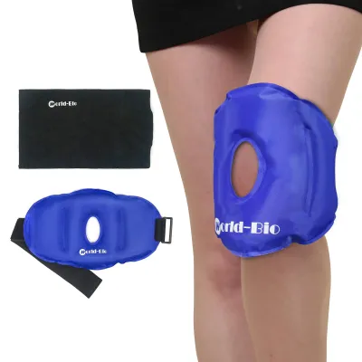 WORLD-BIO WORLD-BIO Premium Ice Gel Knee Pad Reusable Hot & Cold Compression Band - For Immediate Pain Relief Knee Shoulder Elbow Ankle Pain