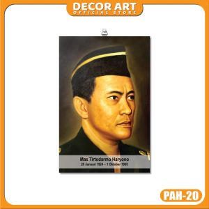 Decor Art - 20x30 Cm (JUMBO) - Pajangan Foto Siap Pasang Tema Pahlawan Nasional Republik Indonesia - PAH