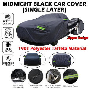 💫 For Peugeot 208 Double Layers / Single Layer Car Cover High Quality PVC PEVA Aluminium Foil Suitable For Outdoor Indoor Durable Anti Scratch High Water Resistant Reflective Strip Selimut Penutup Kereta Calar Kucing Tahan Panas