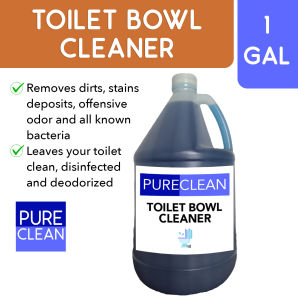 PURECLEAN Toilet Bowl and Tile Cleaner Disinfectant 1 gallon - REMOVE STAINS AND LIME DISINFECTS