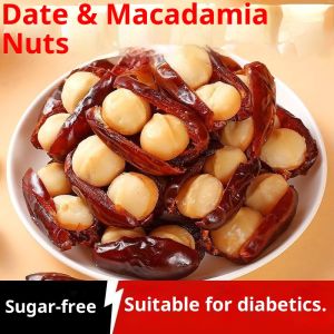 Halal Dates & Macadamia Nuts | Single Package | Halal Gift Snack | Sugar-Free Suitable for Diabetics | Healthy Sugar-Free Food