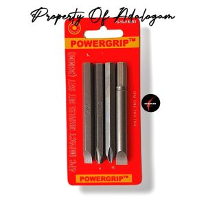 POWERGRIP 4 Pcs Mata Obeng Ketok Gedor Set Plus Minus