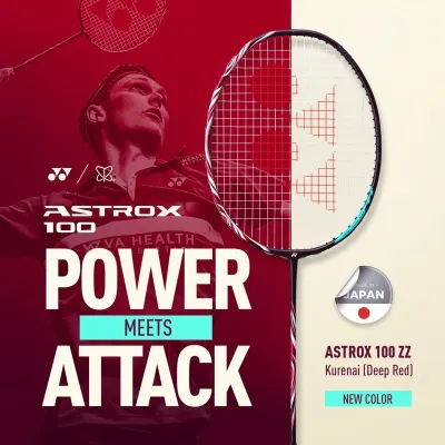 Yonex Racket Astrox 100zz Kurenai Badminton Racket Package