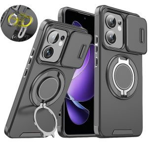 Armor Shockproof Funda For Oppo Reno 13 Pro 13F 4G 5G Case Car Magnetic Holder Cases for Reno13 13pro Slide Lens Protect Cover