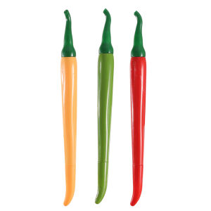 Novelty Chili Gel Pen 0.5mm Black Smooth Writing Pen Creative Pepper Shape Pen Students Stationery Cute Writing Tool School Office Supplies