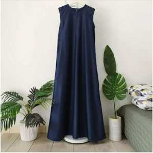 INNER DRESS SLEEVELESS SINGLET DALEMAN DRESS MUSLIM / DALEMAN GAMIS POLOS BASIC MENGGOCREPE