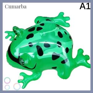 [Cumarba] Glowing Inflatable Green Bouncing Frog Toad Ballon Jungle Animal Toy Funny Kids Party Gift Birthday Wedding Decoration