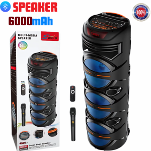 8 "60W Bluetooth KTV Speaker mudah alih Super Bass parti rumah LED Karaoke pemain tanpa wayar Radio FM/TF/USB/AUX/MIC ZQS8308