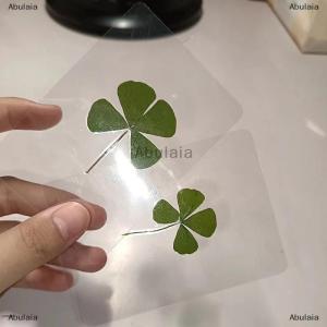 [COD] Abulaia Luck Clover Postcards Transparent Wishing Cards Ideal For Bookmarks Decorations Gift For DIY Jewelry Making Art Craft