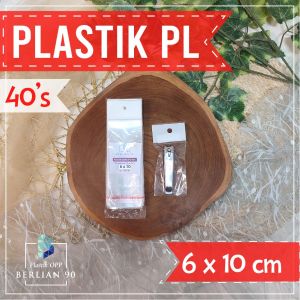 Plastik Display 6x10 cm Tebal 40s Mic Plastik Aksesoris Plastik Souvenir Gantung