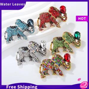 [Water]Hot Sale Freeshipping Thời trang pha lê Rhinestone động vật Elephant trâm cài cho phụ nữ áo trang sức accessries Quà Tặng
