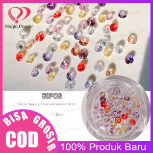 1 kotak batu permata Aksesori kuku seni warna tembus cahaya batu kuku Glitter Kuku Berlian Imitasi 3D Kristal AB Warna Permata Tidak Teratur Perhiasan Manik-Manik Nail Art