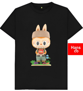 Kaos Pria Model Terkini Trending Motif 3D Bahan katun 24 Labubu Siap H0404