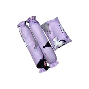 Bolster Case 2 pcs and Head pillow case 1 for baby poly cotton