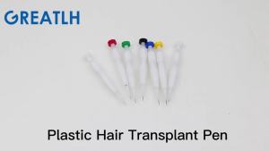 Bút cấy tóc GREATLH bút cấy tóc nhiều màu tay cầm bằng nhựa dụng cụ cấy tóc bằng nhựa.