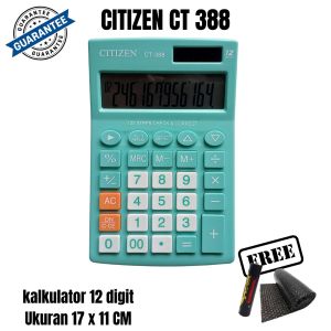 Kalkulator CT 388 Sekolah Dagang Kasir Kantor Warna Ukuran Sedang Check and Correct Display Besar