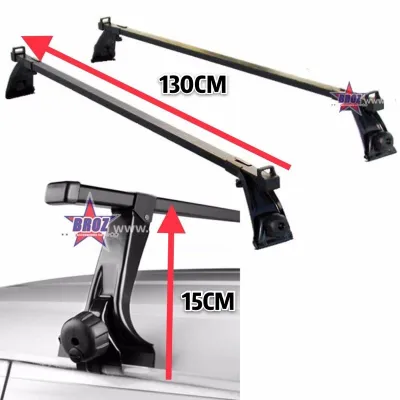 Van Paired Universal Auto Portable Roof Rack / Roof Carrier Outdoor Top Holder Luggage Carrier Lenght 120cm Height 15cm (ONE SET 2 PC)