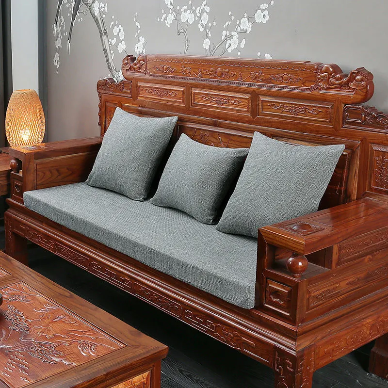 Sofa Seater Cushion with Foam Solid Wood Sofa Cushion