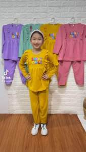 Set tunik anak paket 12 pc usia 5-10 tahun