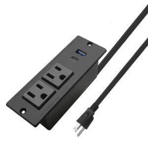 แถบไฟปิดภาคเรียน Steker Pipih 2ช่อง USB PD20W ฟลัชเมาท์ QC18W สำหรับโซฟาโต๊ะทำงานตู้เฟอร์นิเจอร์สแตนด์